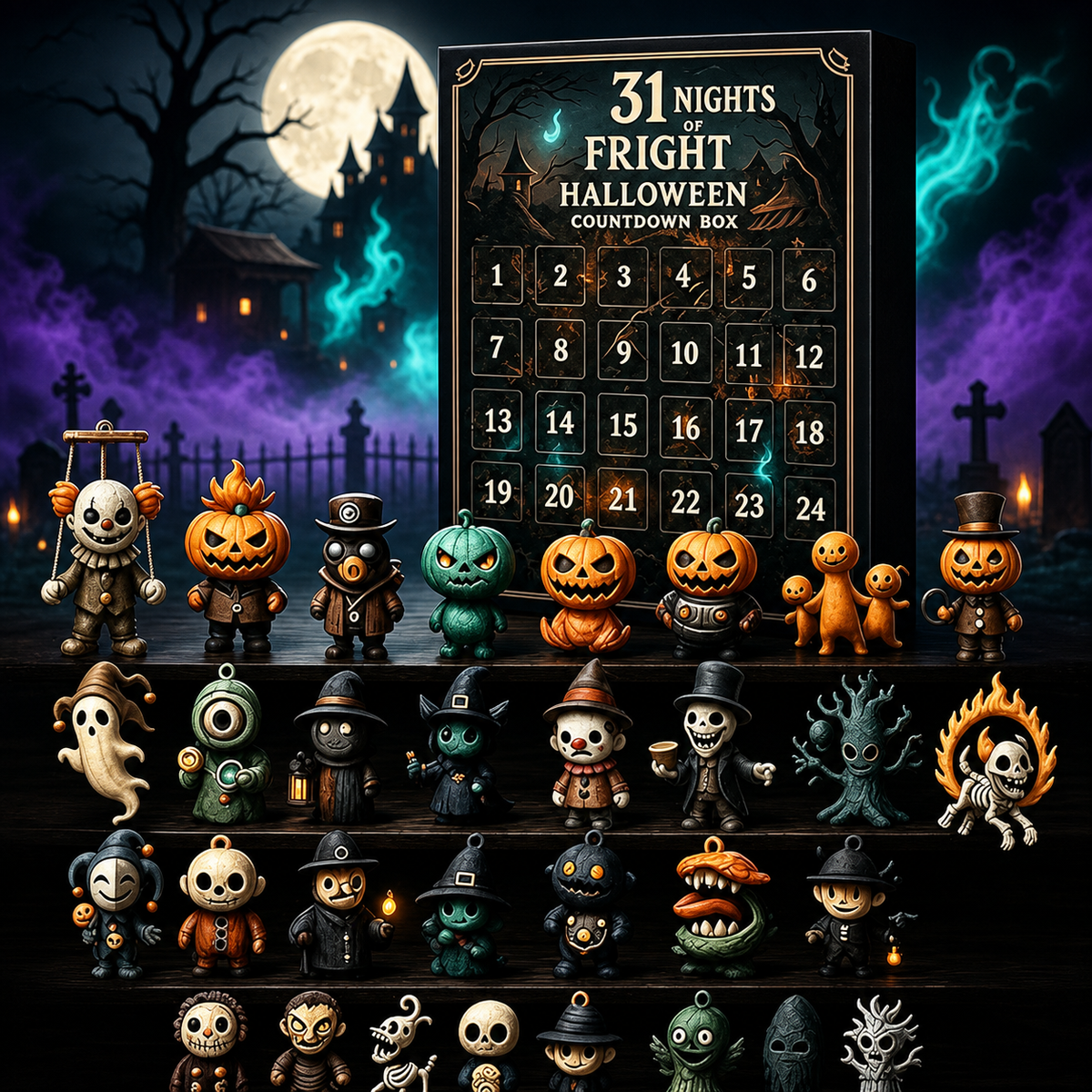BooCrew™ 31 Nights of Fright Countdown Calendar