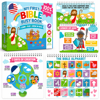 BibleBloom™ Bible Busy Book for Toddlers & Preschoolers