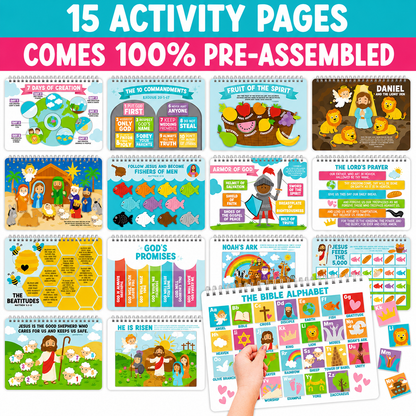 BibleBloom™ Bible Busy Book for Toddlers & Preschoolers