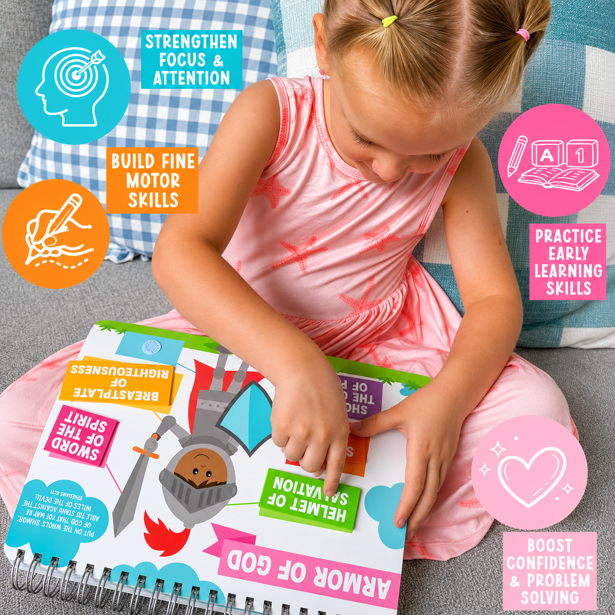 BibleBloom™ Bible Busy Book for Toddlers & Preschoolers